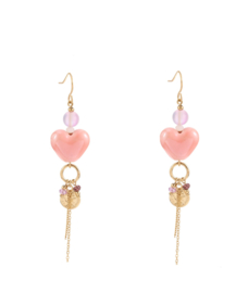 Pretty pink oorbellen