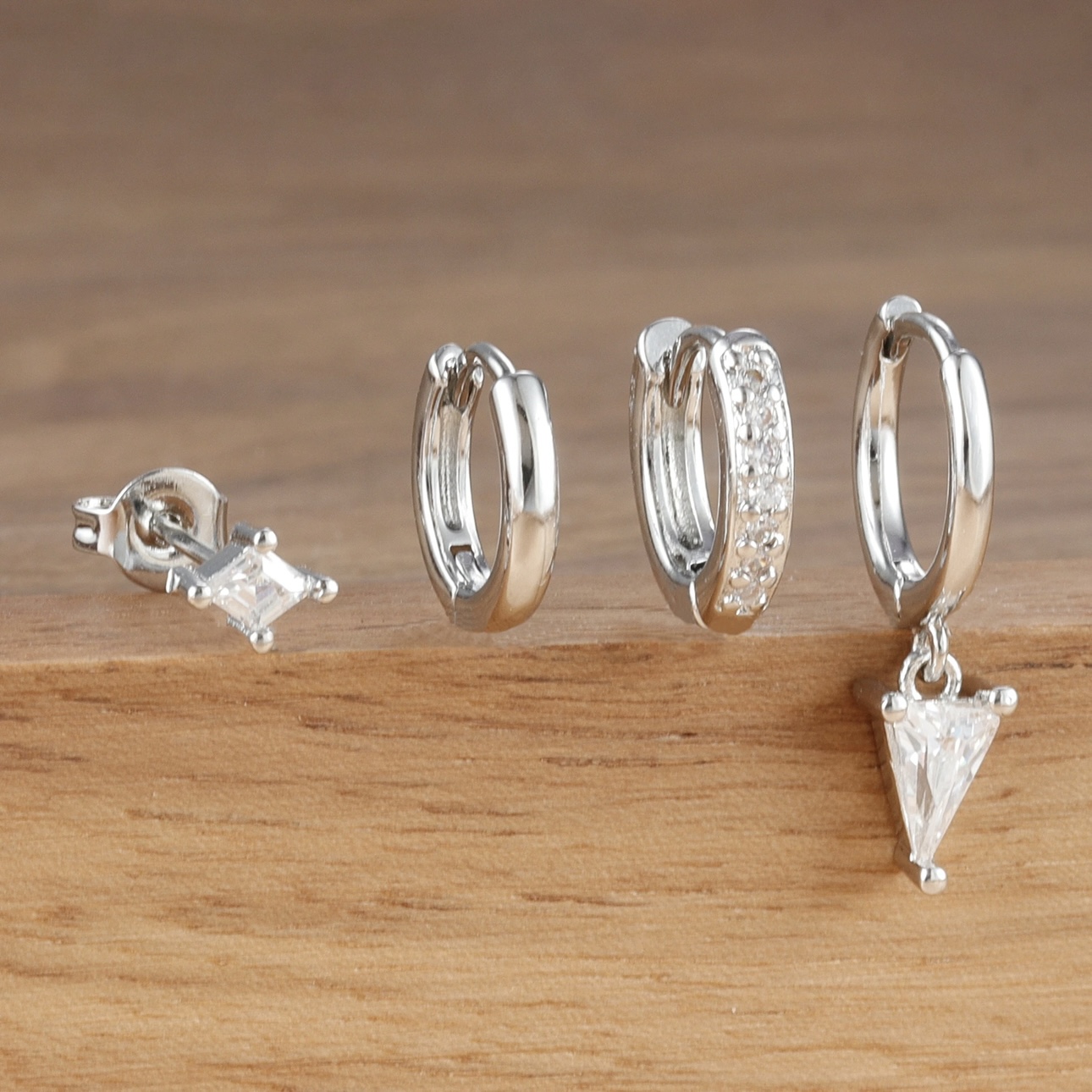Earparty voor 4 gaatjes pretty zilver