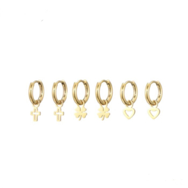 Earcandy set charms - earparty 3 gaatjes