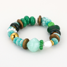 Kralen armband groen