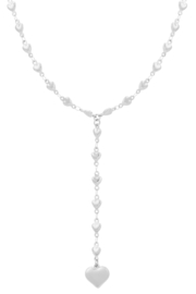 Y ketting met hartjes