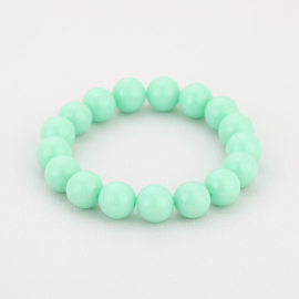 Kralen armband elastiek mint