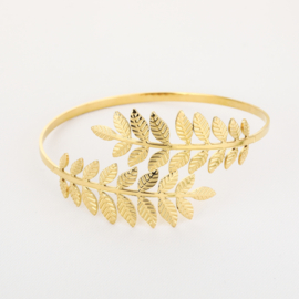 Bovenarm armband goud blad -  arm cuff