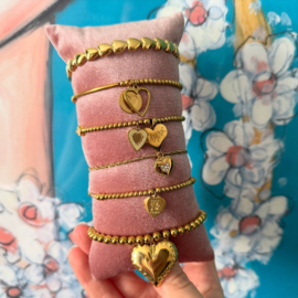 Armband touw met hart
