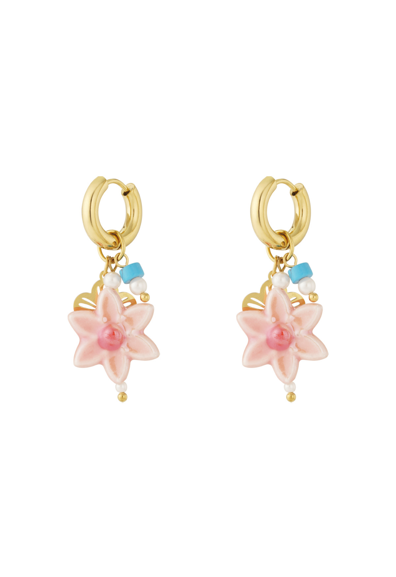 Oorbellen charms pretty flower