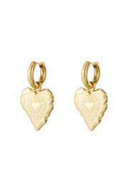 Oorbellen charms hartje