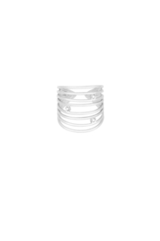Ring met meerdere lagen en steentjes