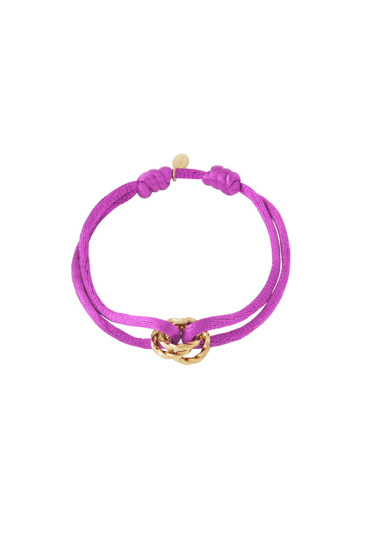 Connected armband touw paars