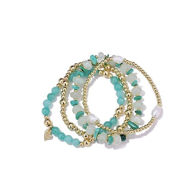 Armbandenset kralen groen