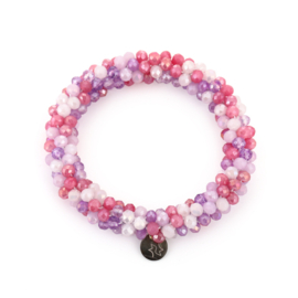 Kralen armband lila mix