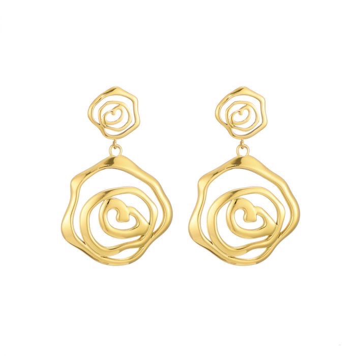 Statement oorbellen flower