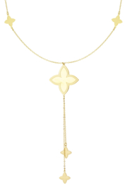 Lange ketting met klavers