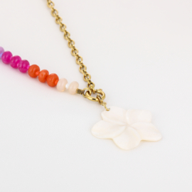 Kralenketting summer bloem