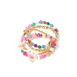 Armbandenset kralen multi