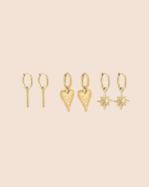 Earcandy set charms - earparty 3 gaatjes