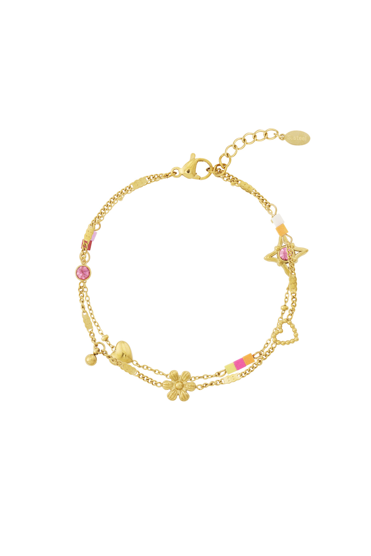 Bedelarmband flower