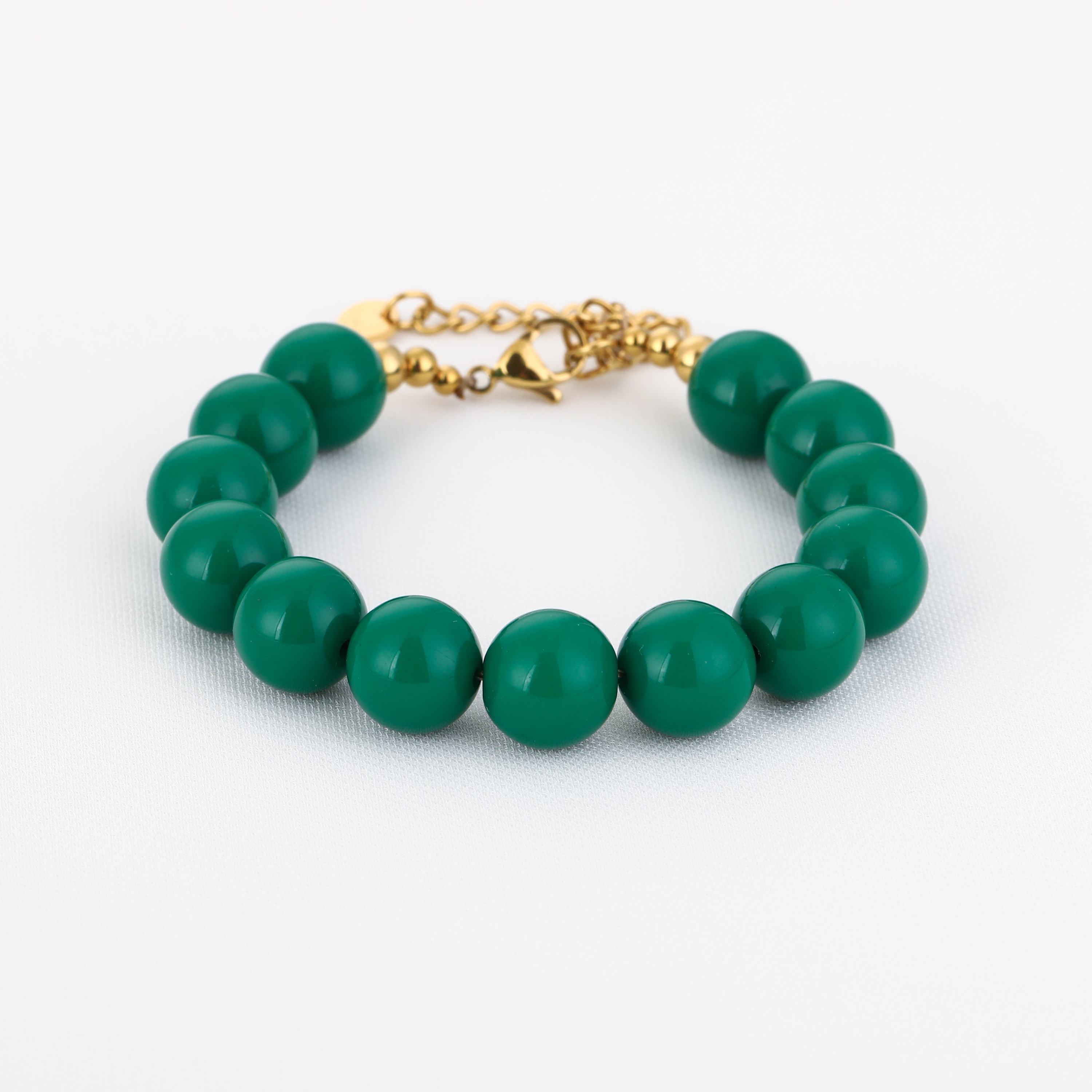 Grote kralen armband groen