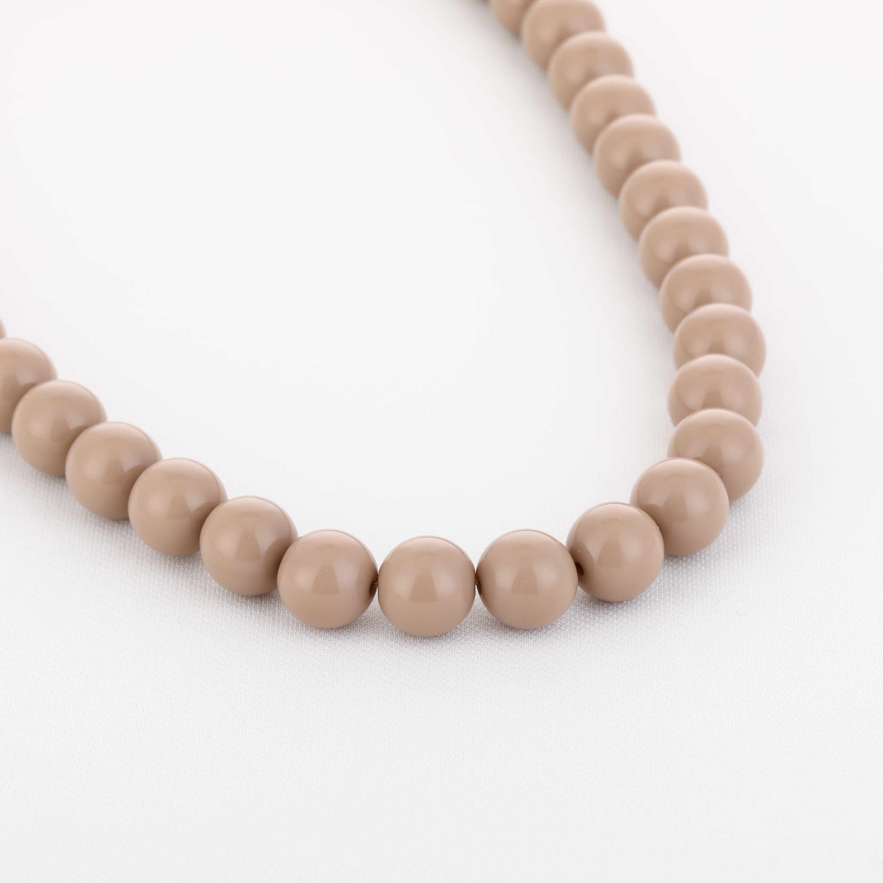 Kralenketting bolletjes beige