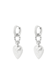 Oorbellen butterfly heart
