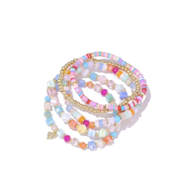 Armbandenset kralen lente