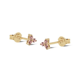 Oorknopjes beauty champagne - echt zilver