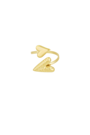 Ring met 2 harten