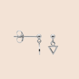 Earstud triangel - echt zilver