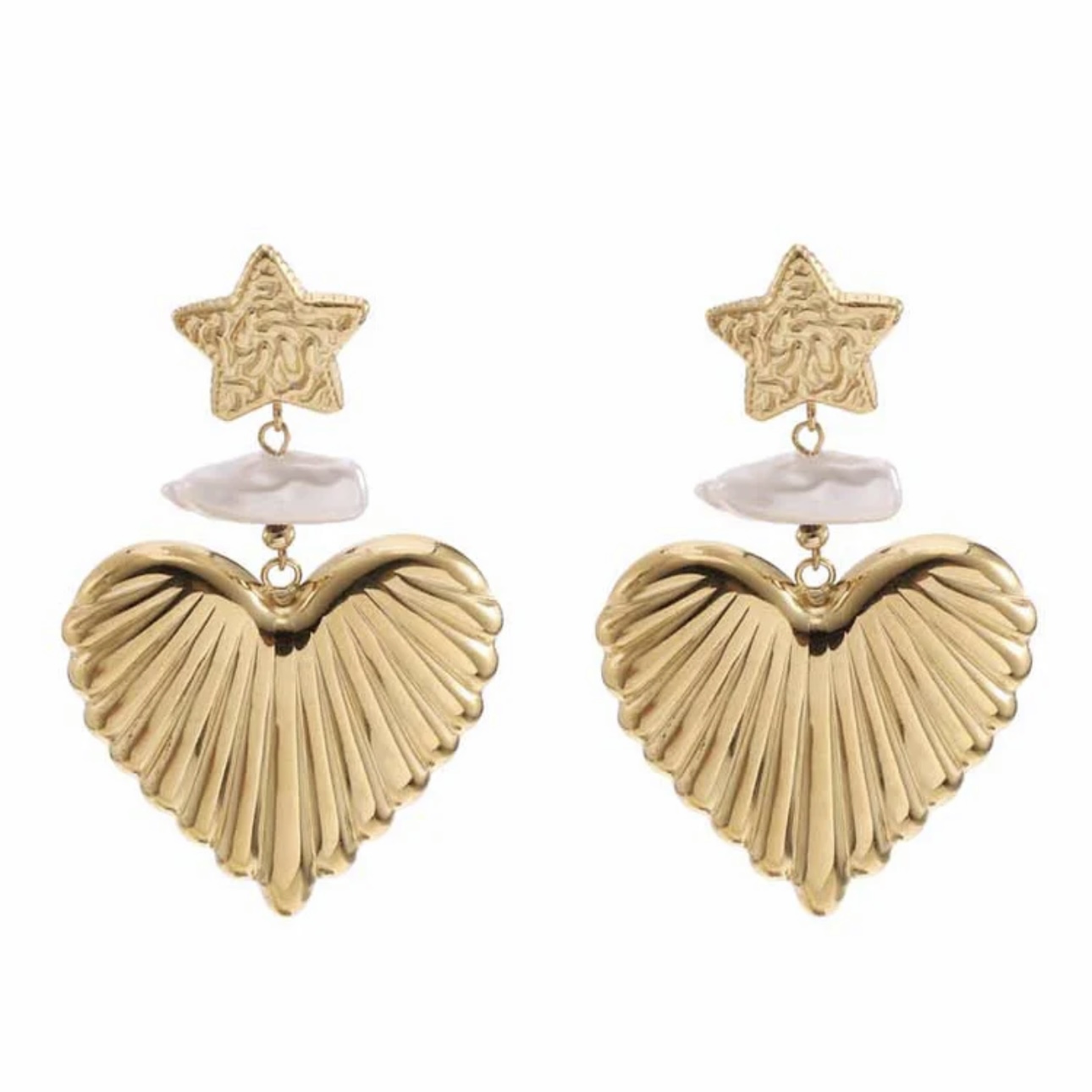 Statement oorbellen angel hart