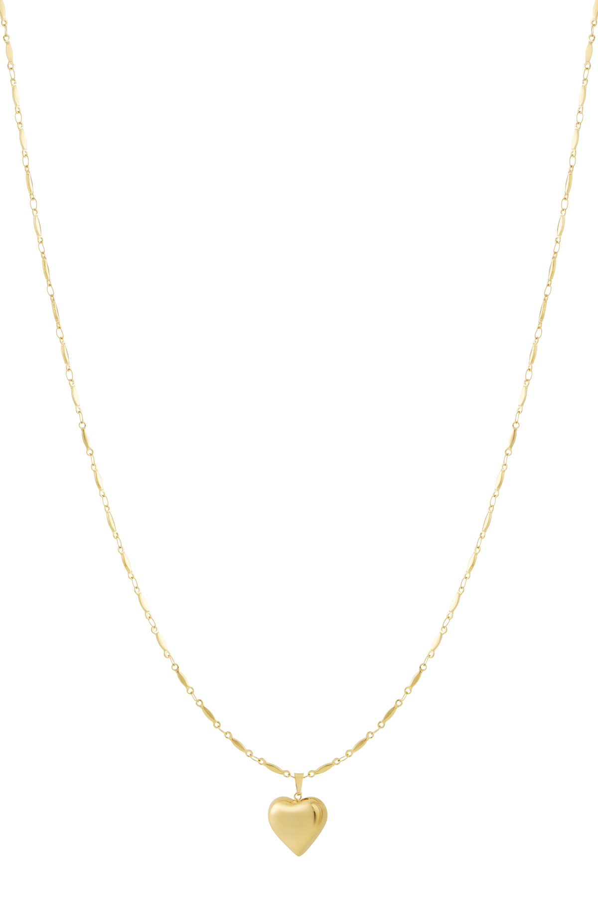 Lange ketting met hart