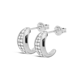 Bling hoops 10 mm- echt zilver