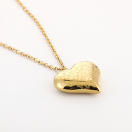 Lange ketting met hart en panterprint