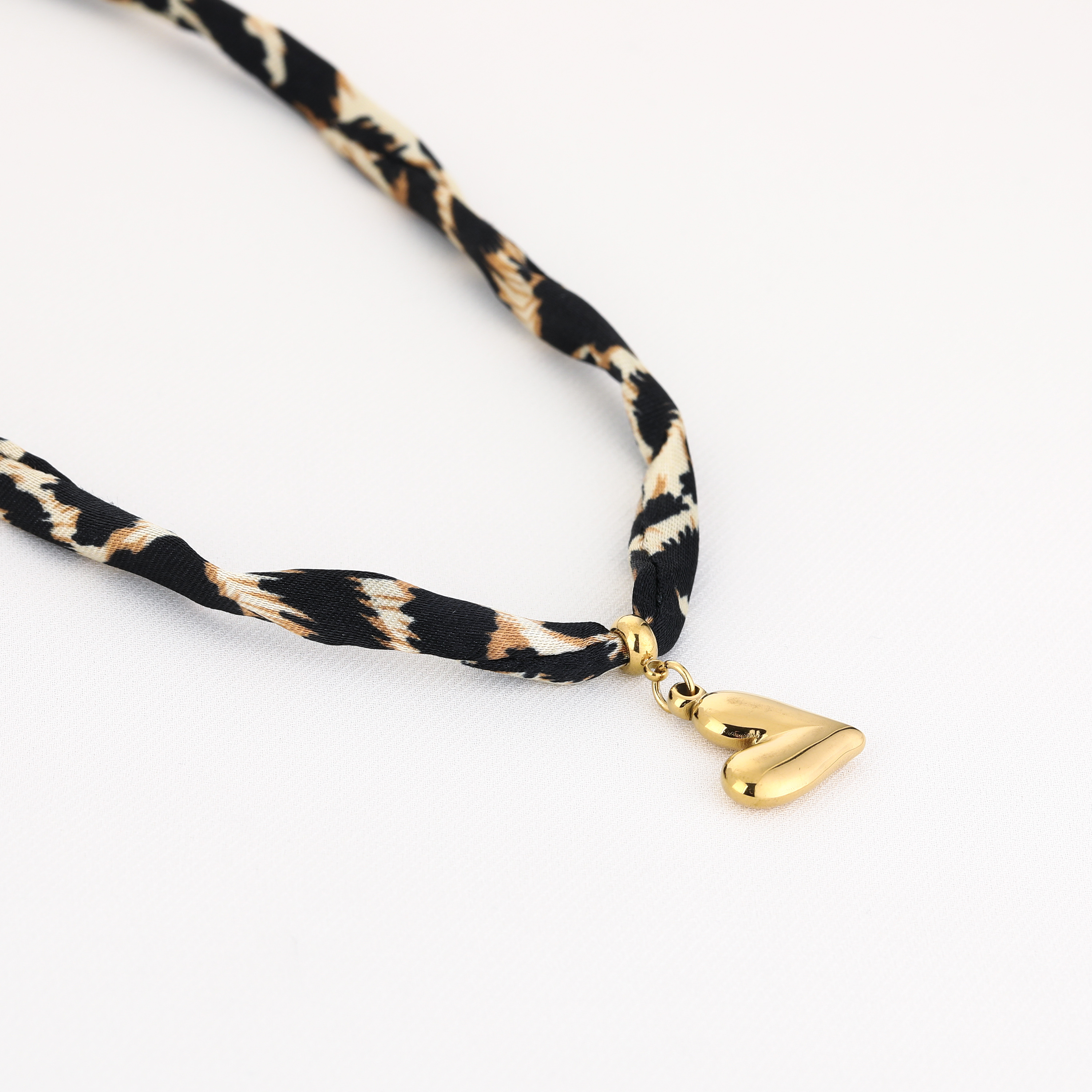 Panter ketting met hartje