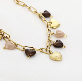 Herfst set van ketting en armband