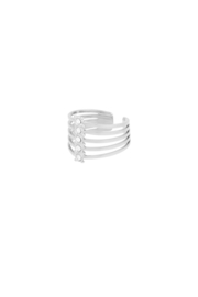 Ring met meerdere lagen en steentjes