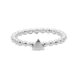 Ring triangel - echt zilver