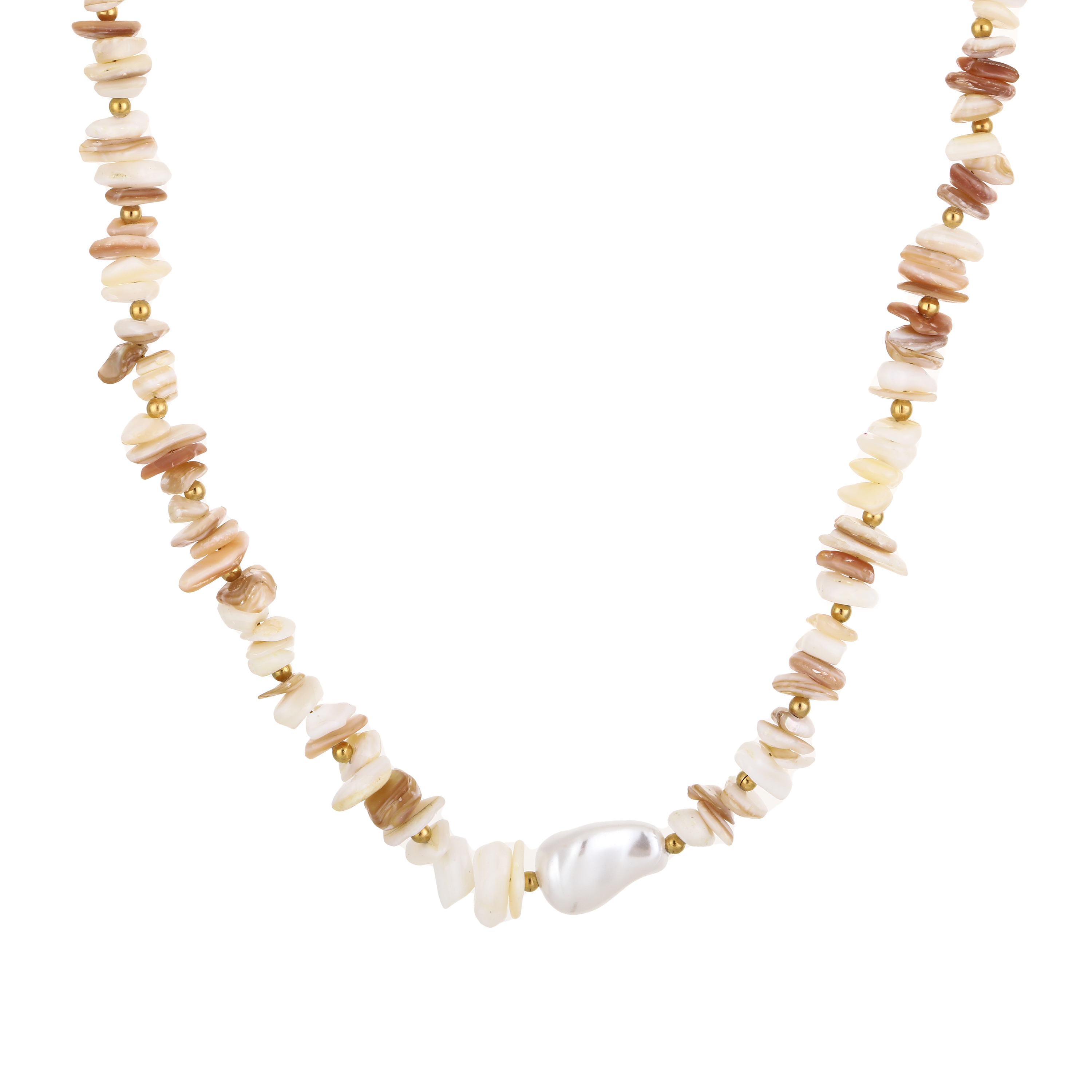 Kralenketting beige