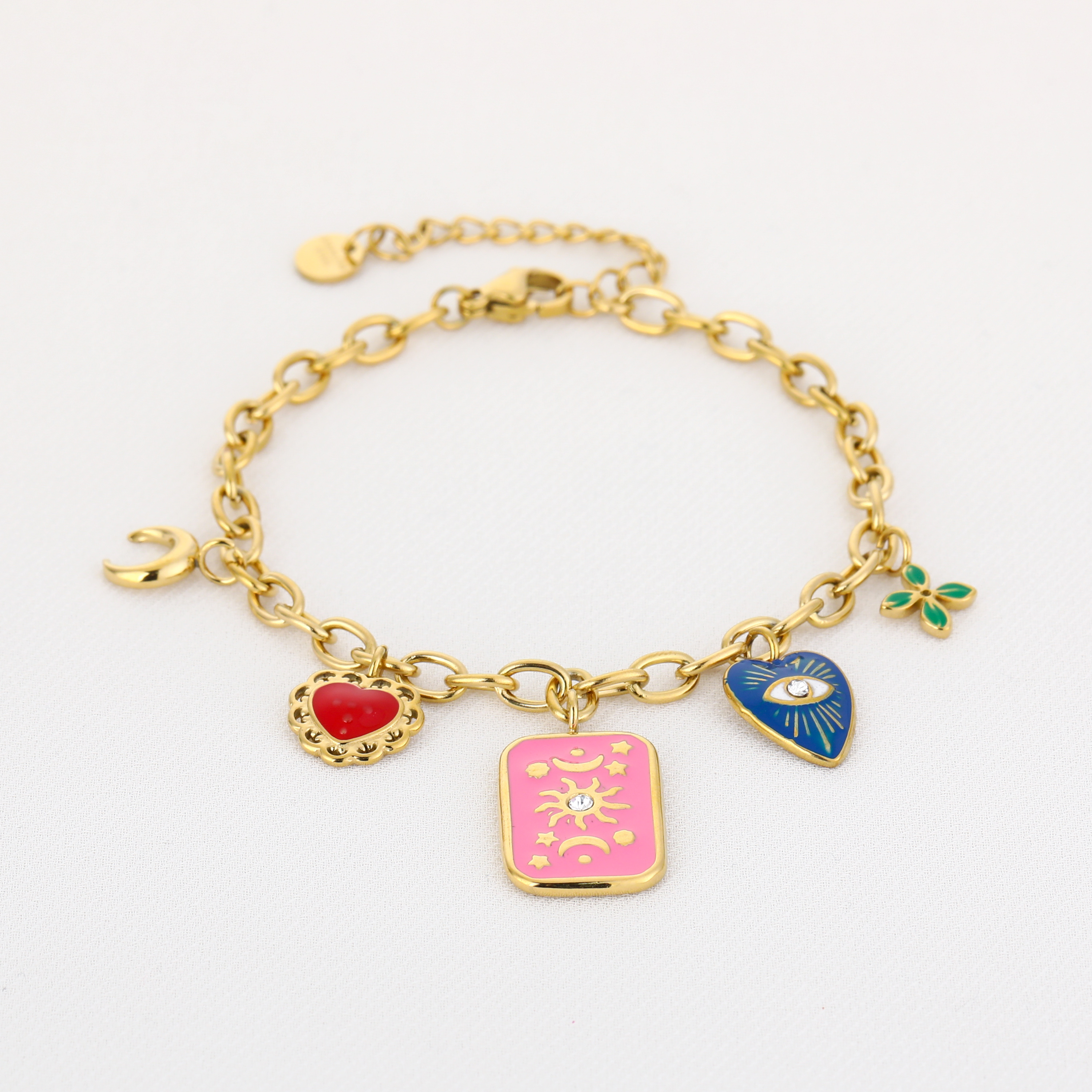 Bedelarmband happy