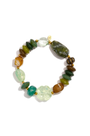 Kralen armband najaar groen