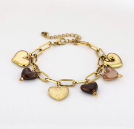 Herfst set van ketting en armband