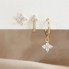 Earcandy set flower - earparty 3 gaatjes