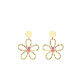 Pretty flower oorbellen