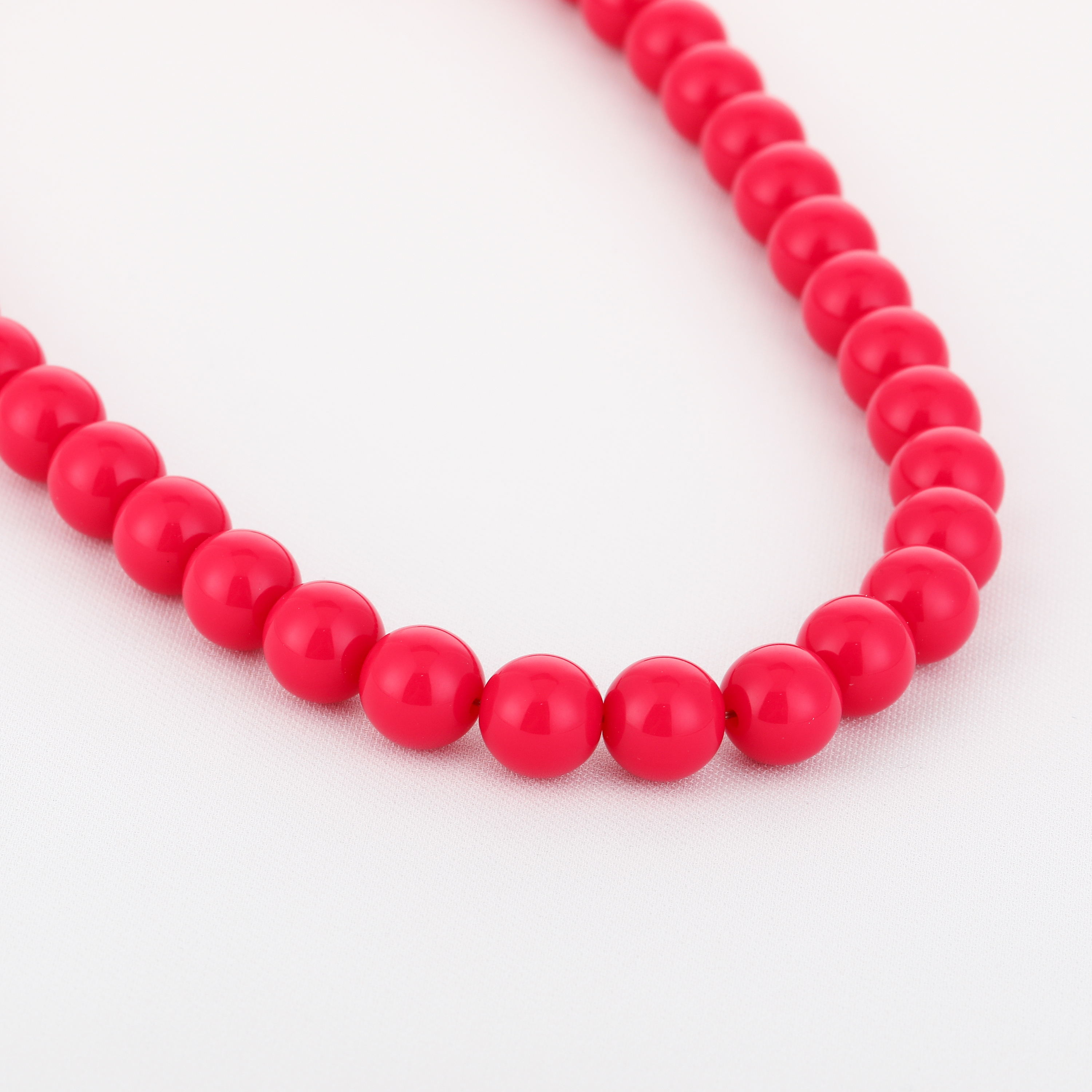 Kralenketting bolletjes fushia