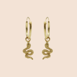 Creolen snake - echt zilver