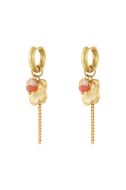 Oorbellen charms bloem