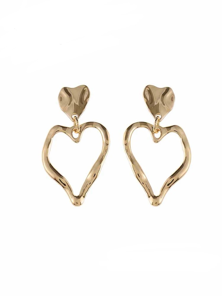 Statement oorbellen hart