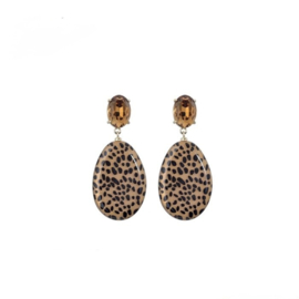 Statement oorbellen panter