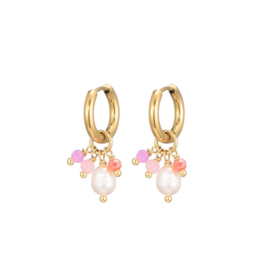 Oorbellen charms pearl