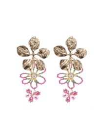 Statement oorbellen lovely flower