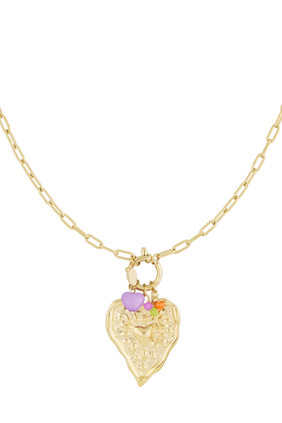 Middellange ketting hart kralen