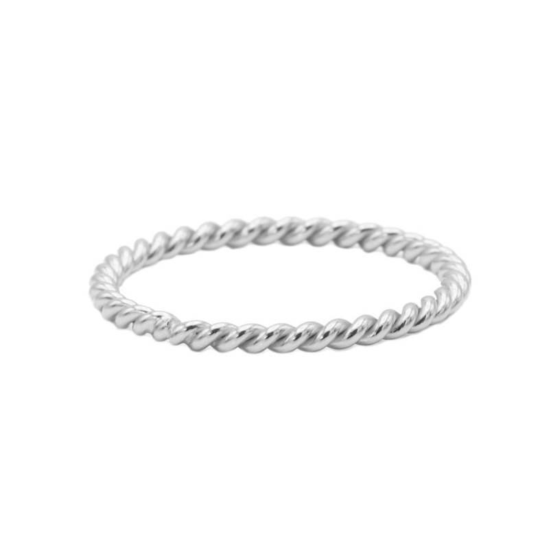 Opiaat aanvaardbaar radiator Ring twisted - echt zilver | Ringen | By Daisies